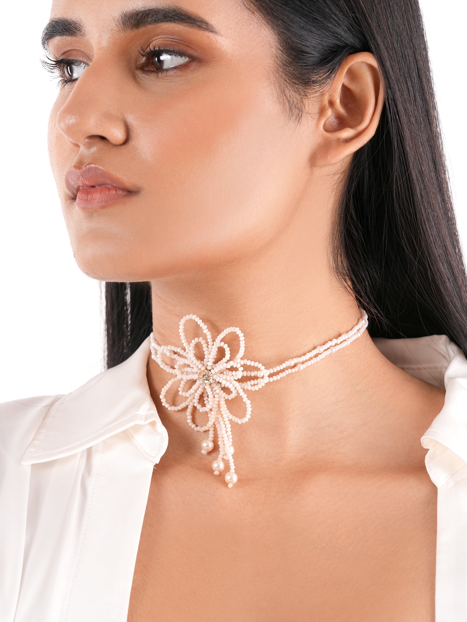 Kvetina choker peach
