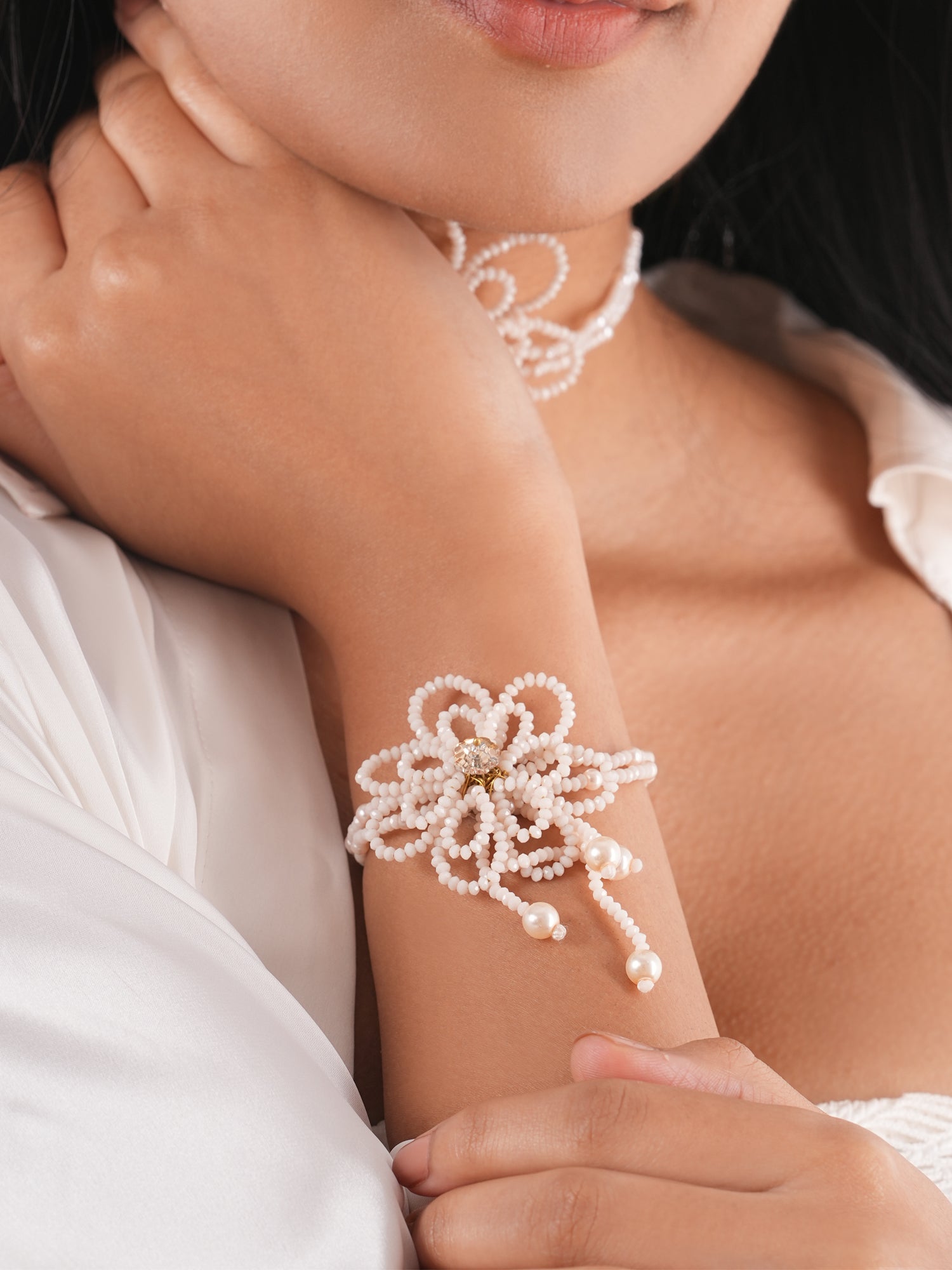 Kvetina bracelet - peach