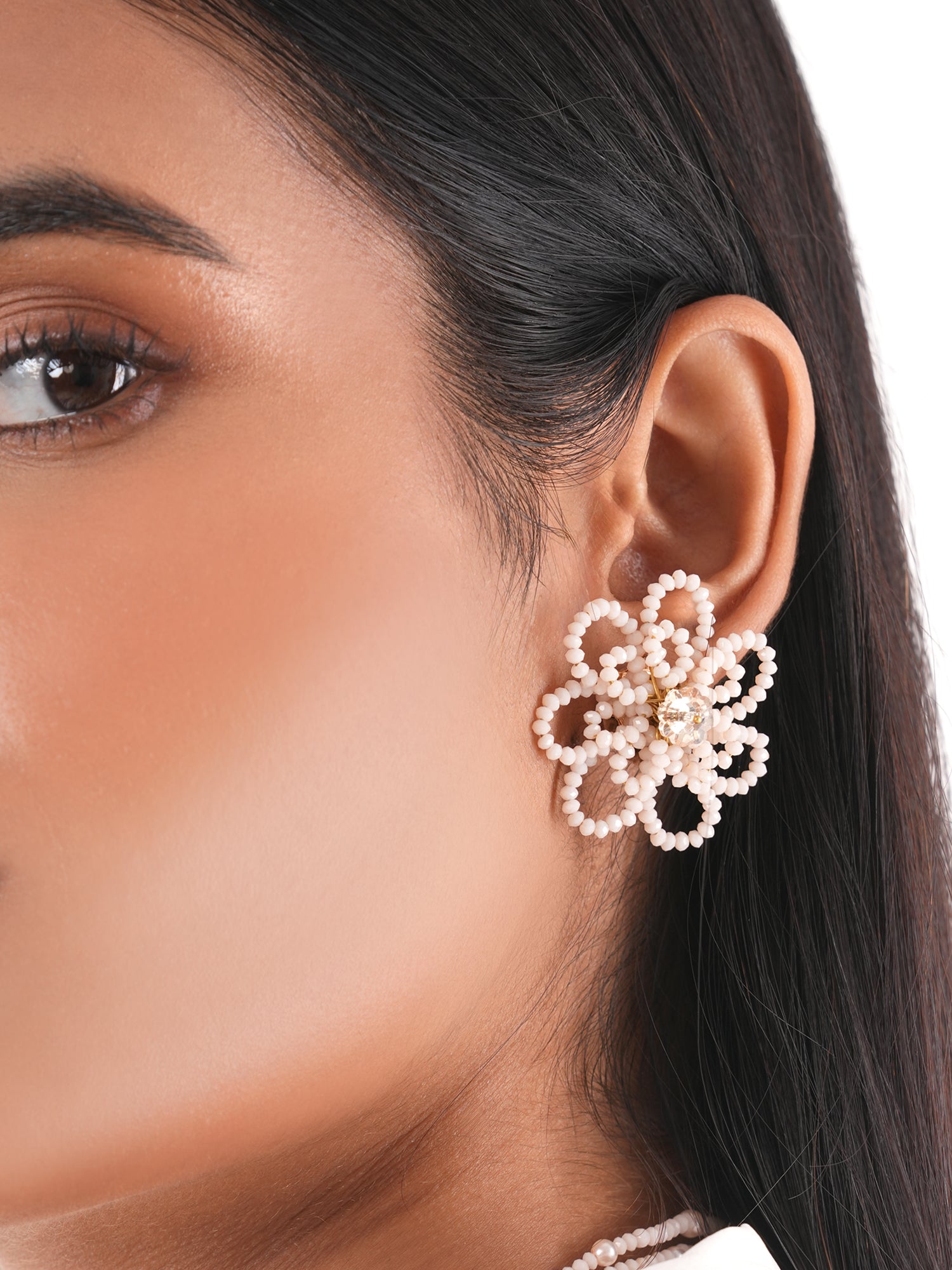 Kvetina studs - peach