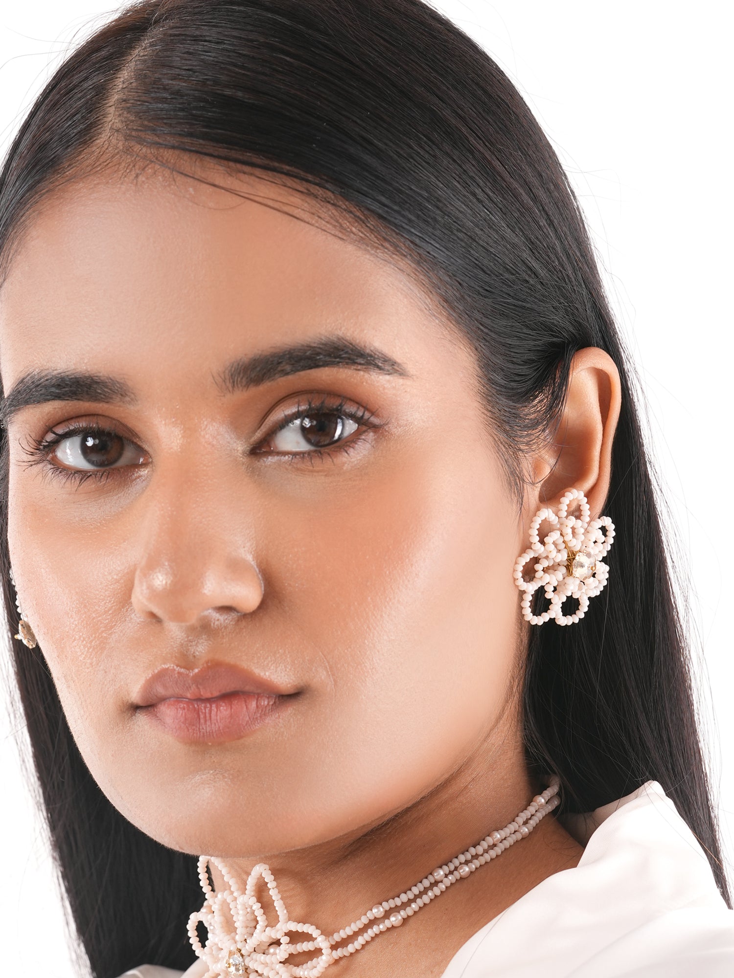 Kvetina studs - peach