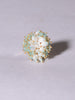 Sky blue and white pearl studs for a stylish look