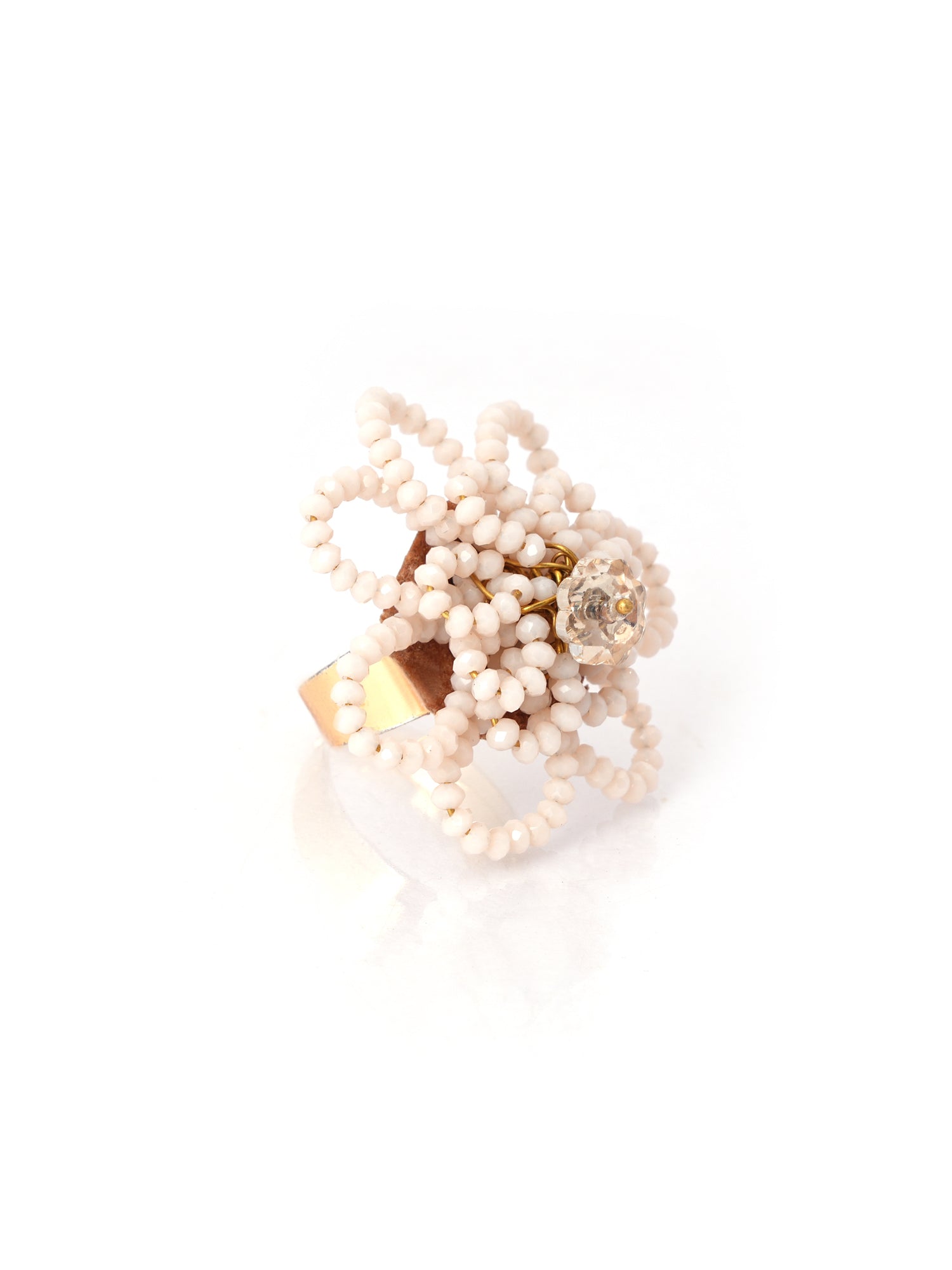 Kvetina finger ring peach