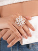 Kvetina finger ring  white