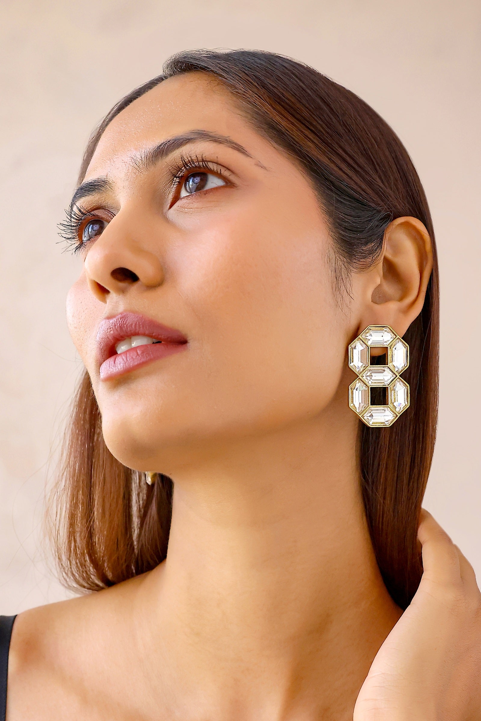 Cavana Double Studs (Ivory)