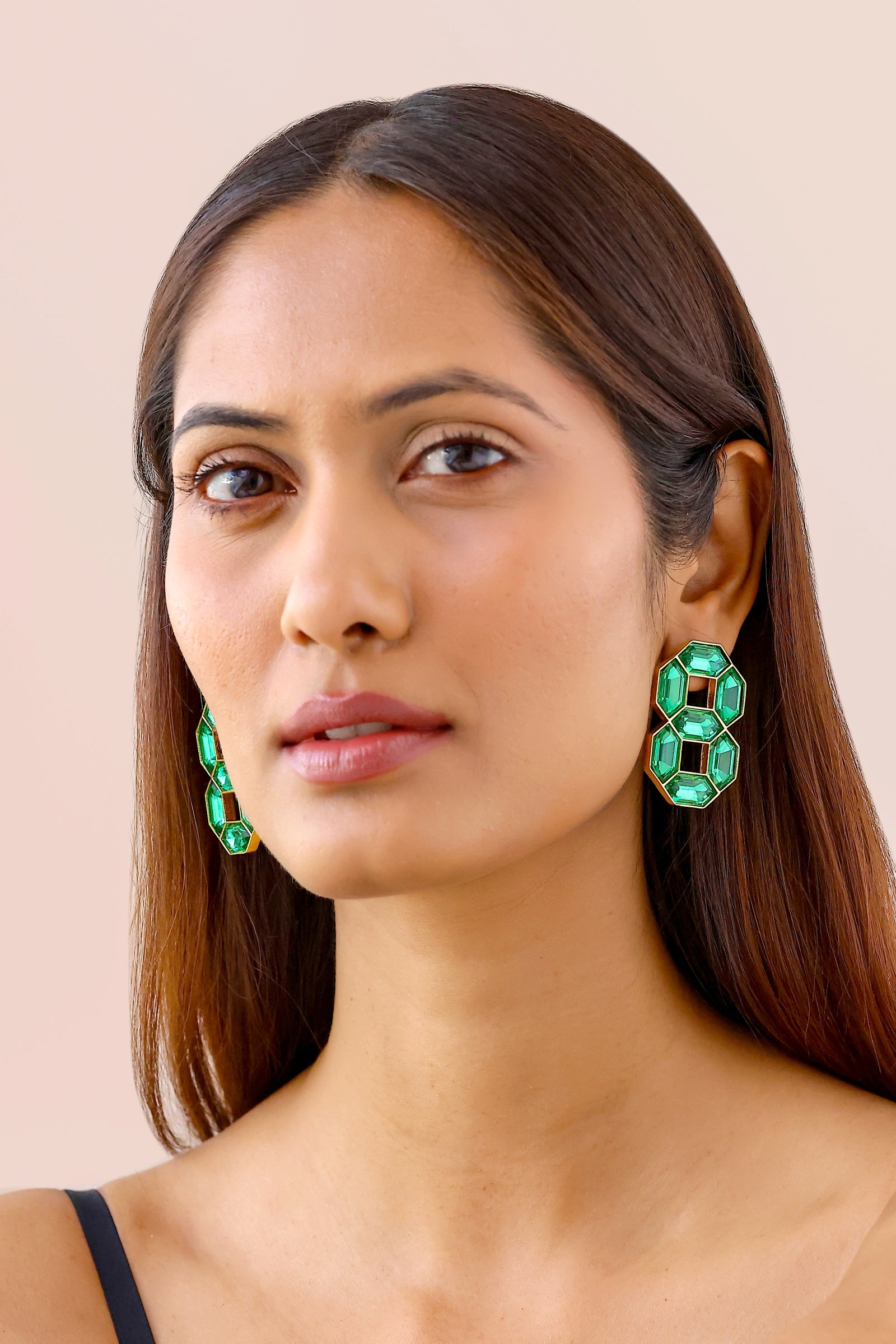 Cavana Double Studs (Emerald)