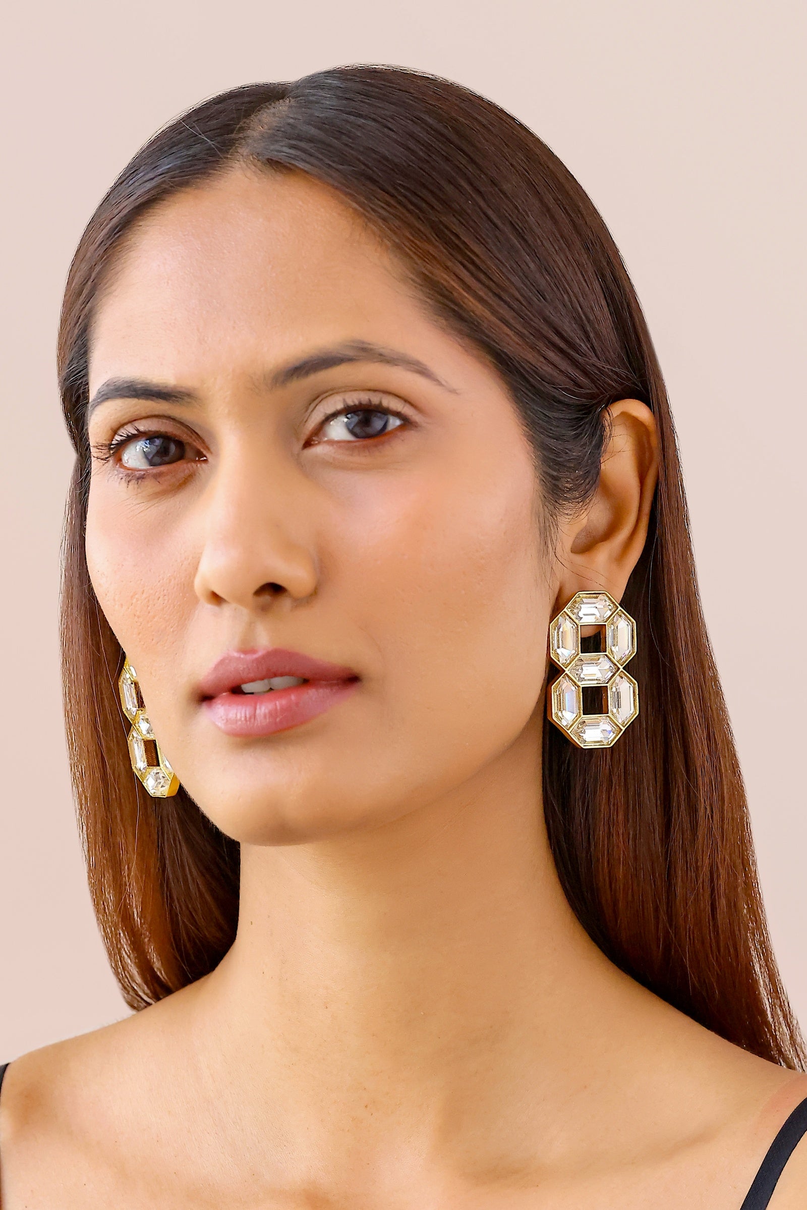 Cavana Double Studs (Ivory)