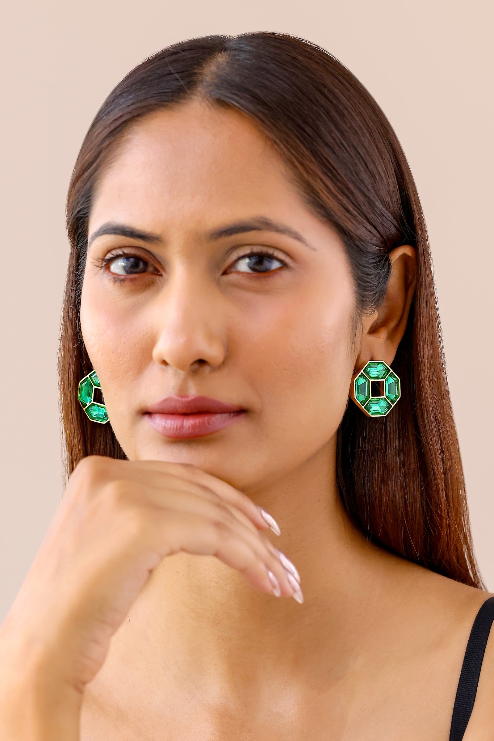 Cavana Mini Studs (emerald)
