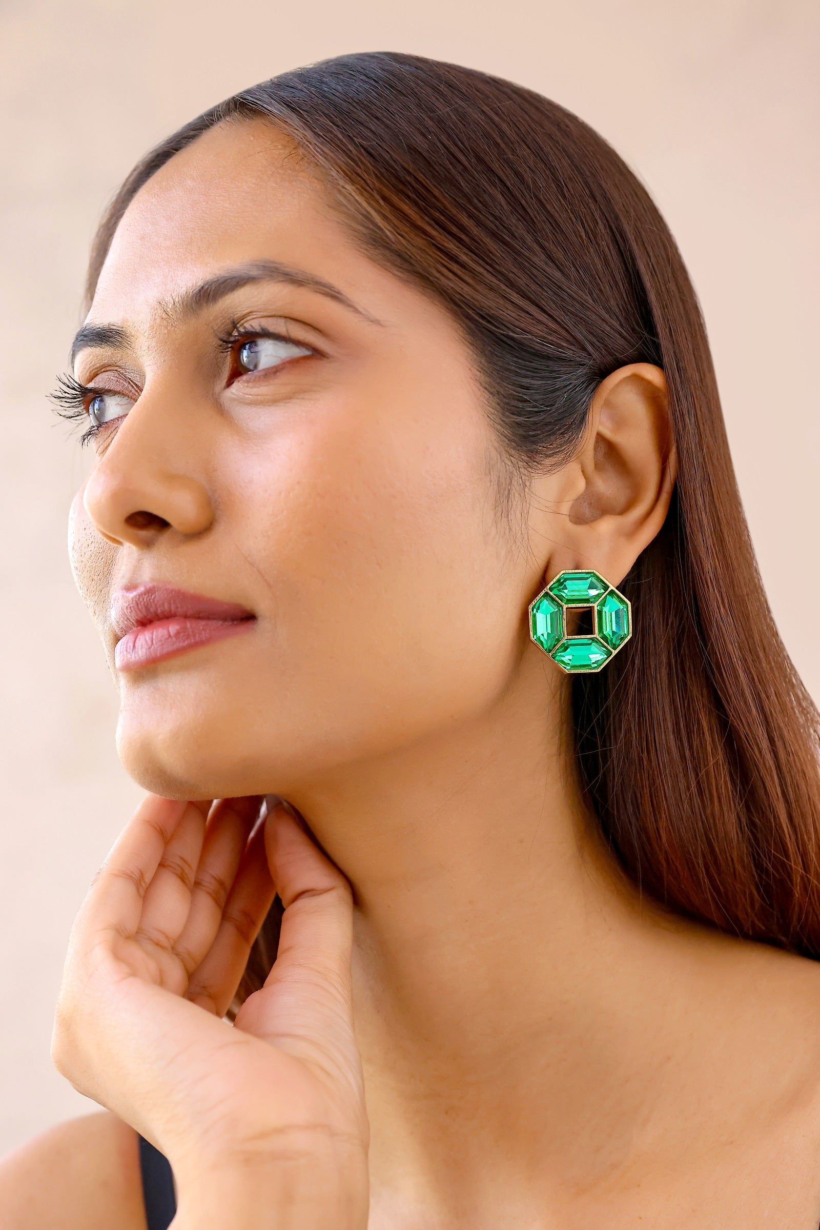 Cavana Mini Studs (emerald)