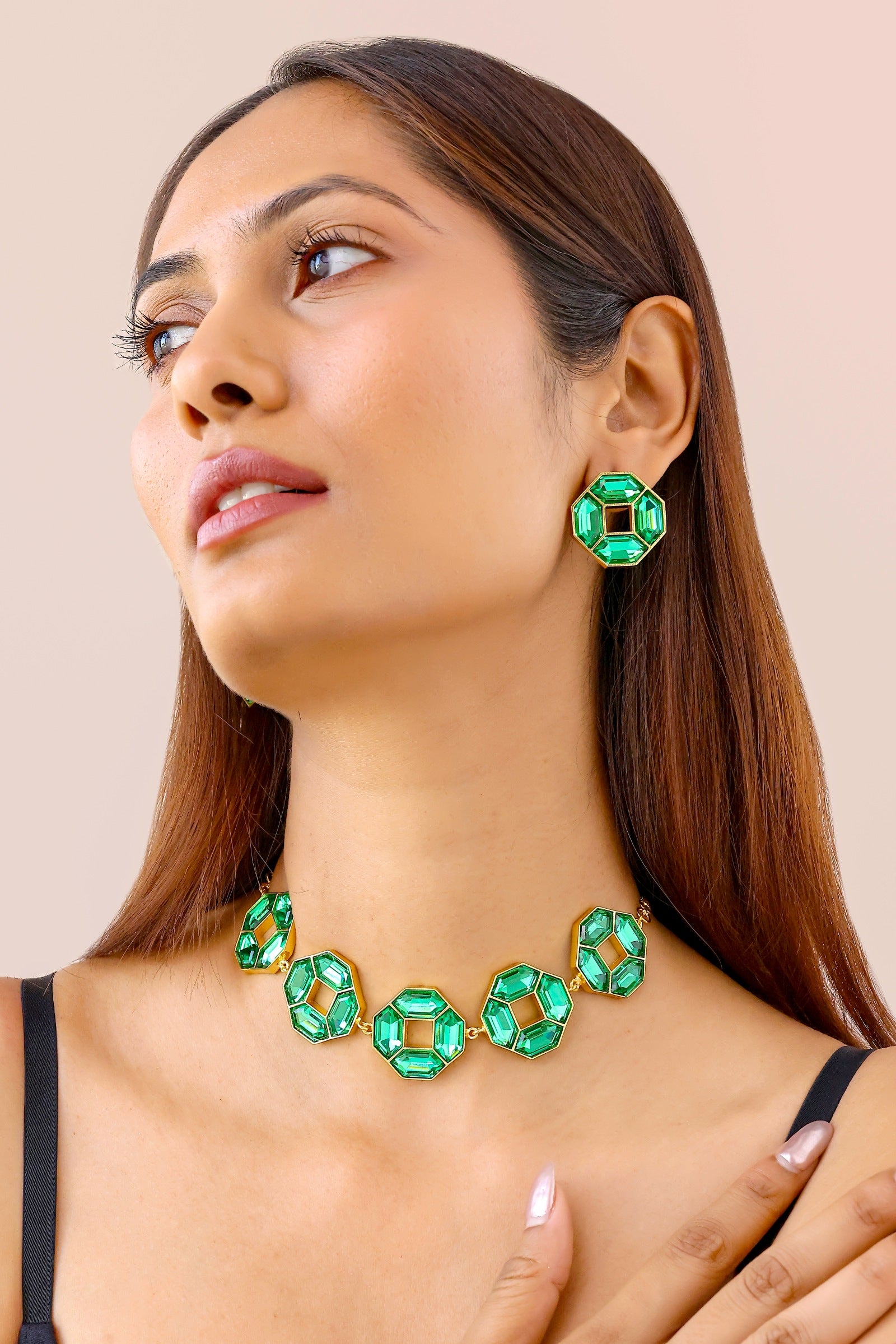 Cavana Necklace Set (Emerald)