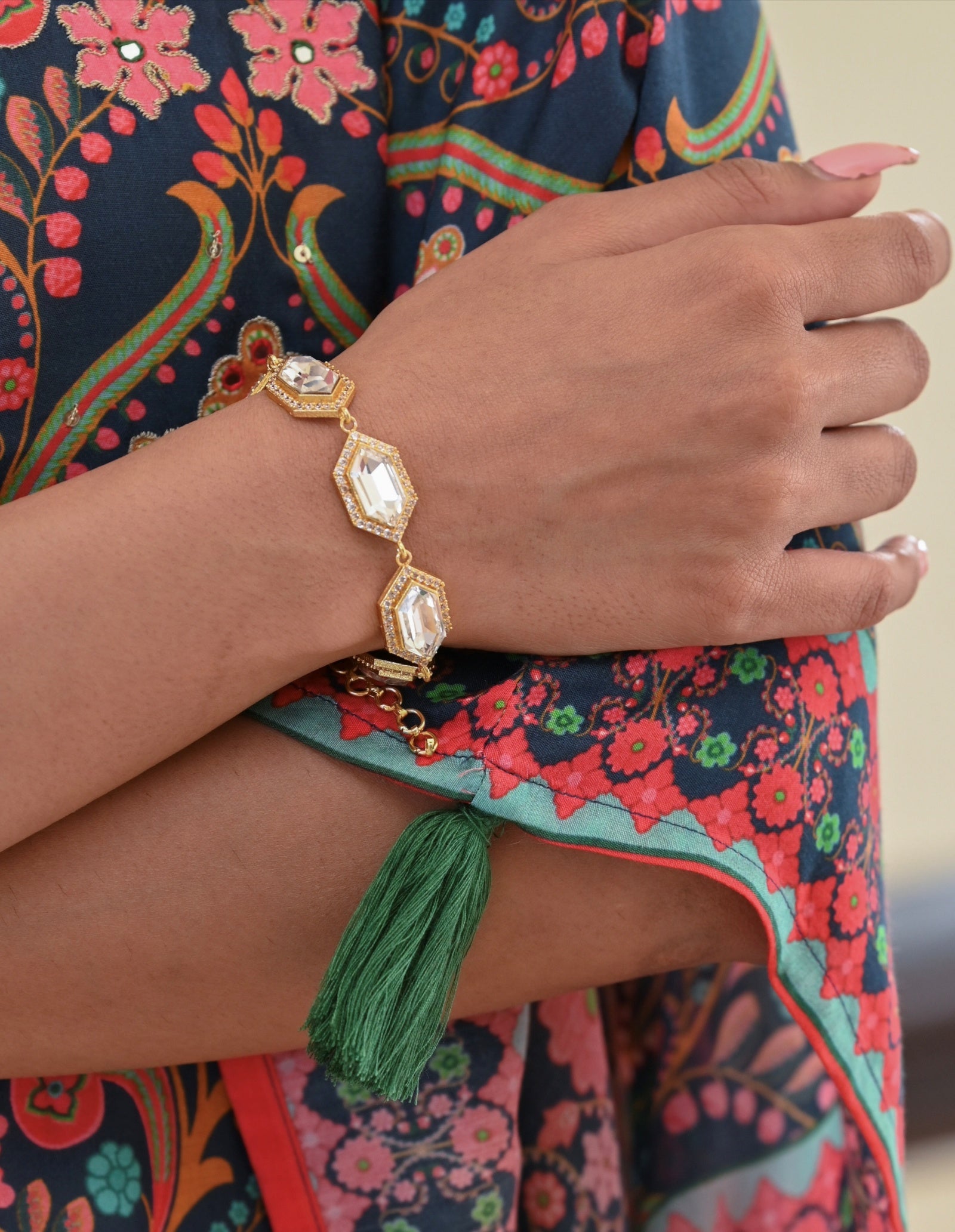 Cavi Tennis Bracelet (White)