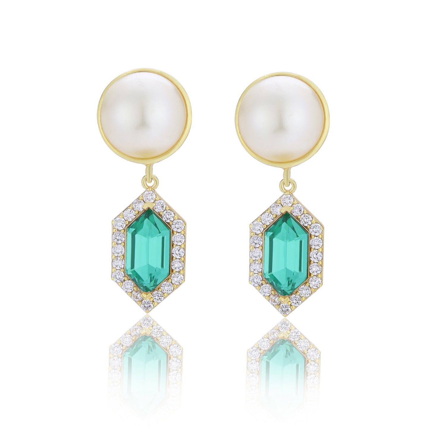 Cavi Drop Earrings (Emerald)