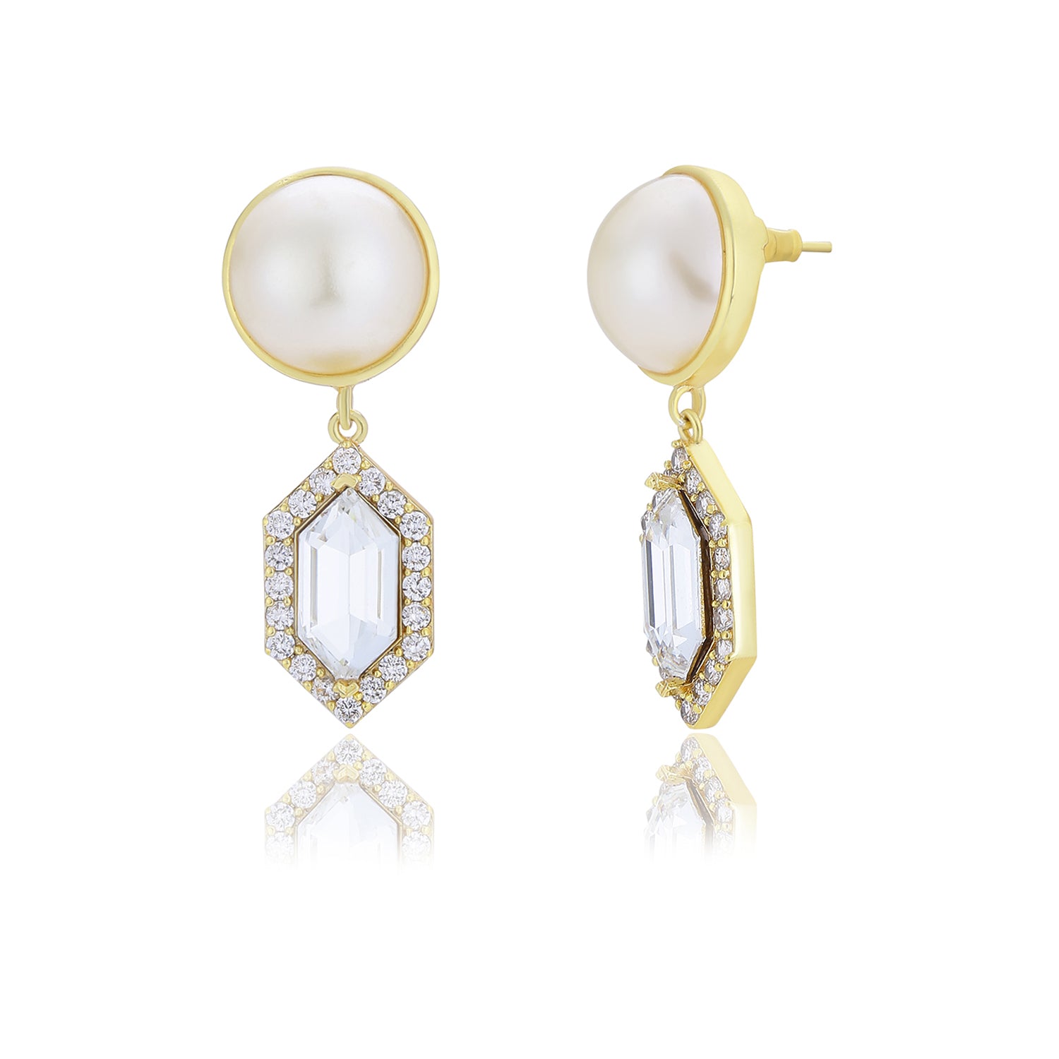 Cavi Drop Earrings (White)