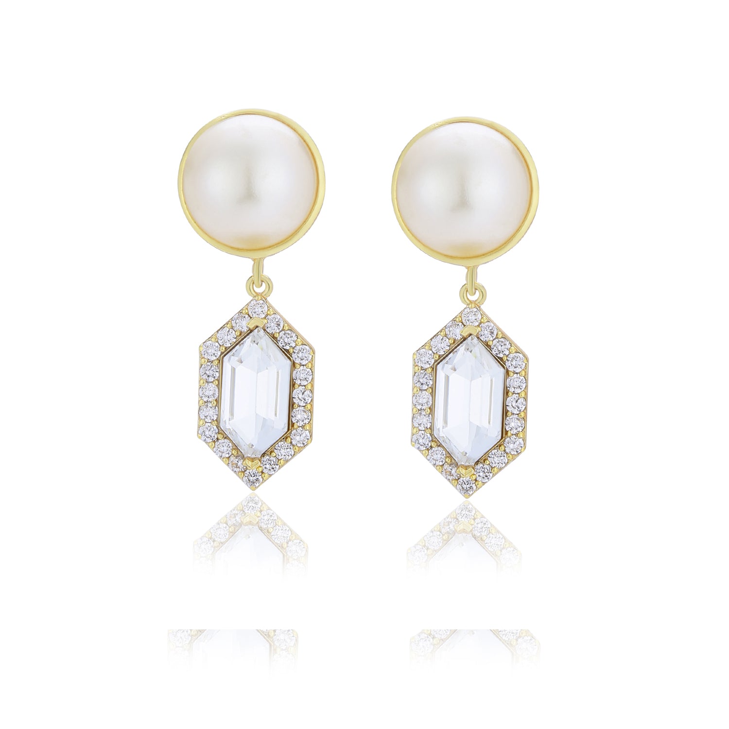 Cavi Drop Earrings (White)