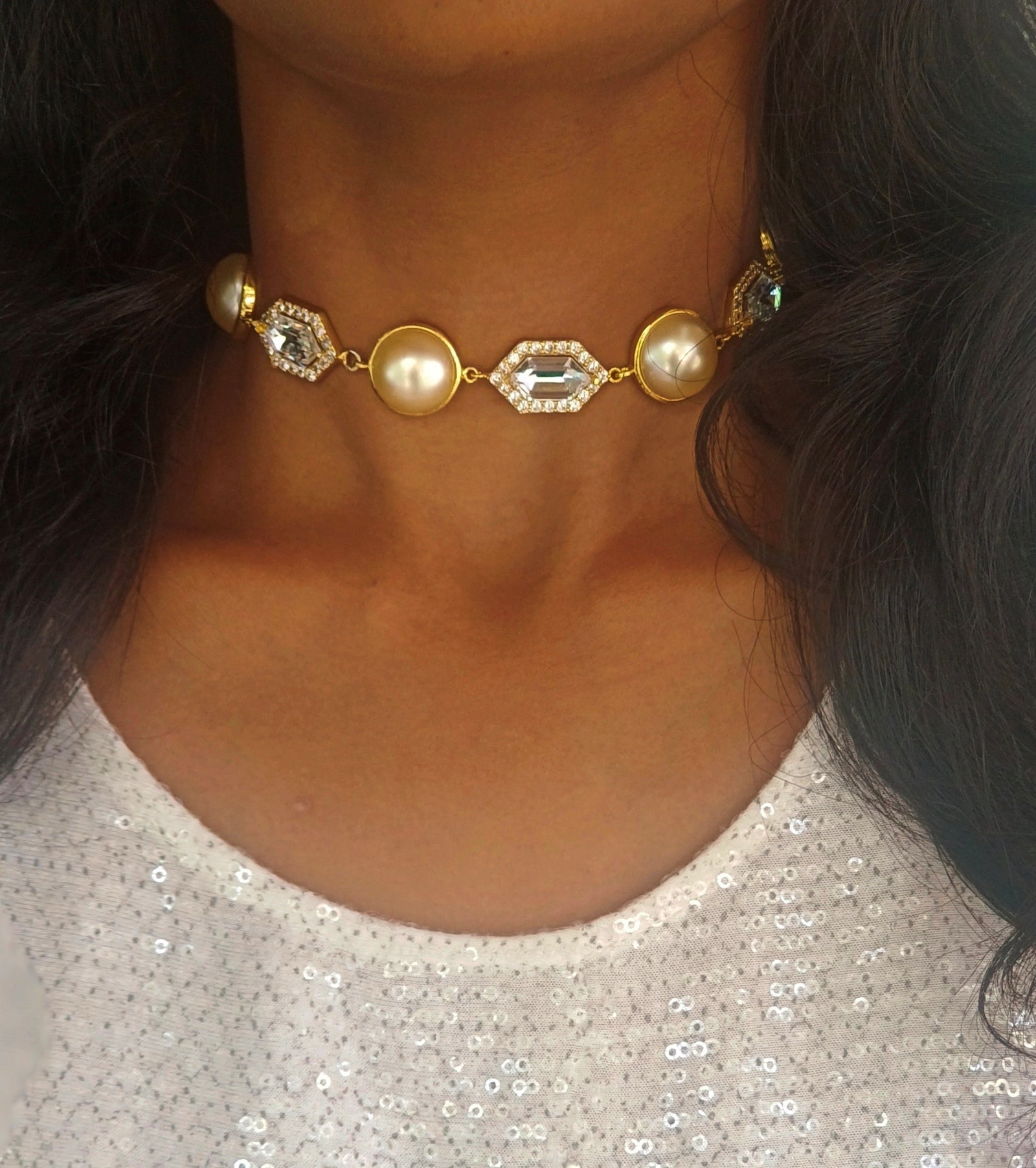 Cavi Pearl Choker (White)