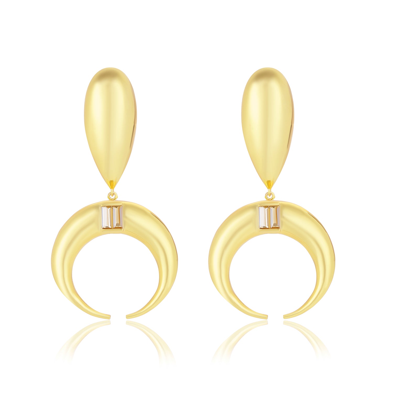 Copa Drop Earrings (White)