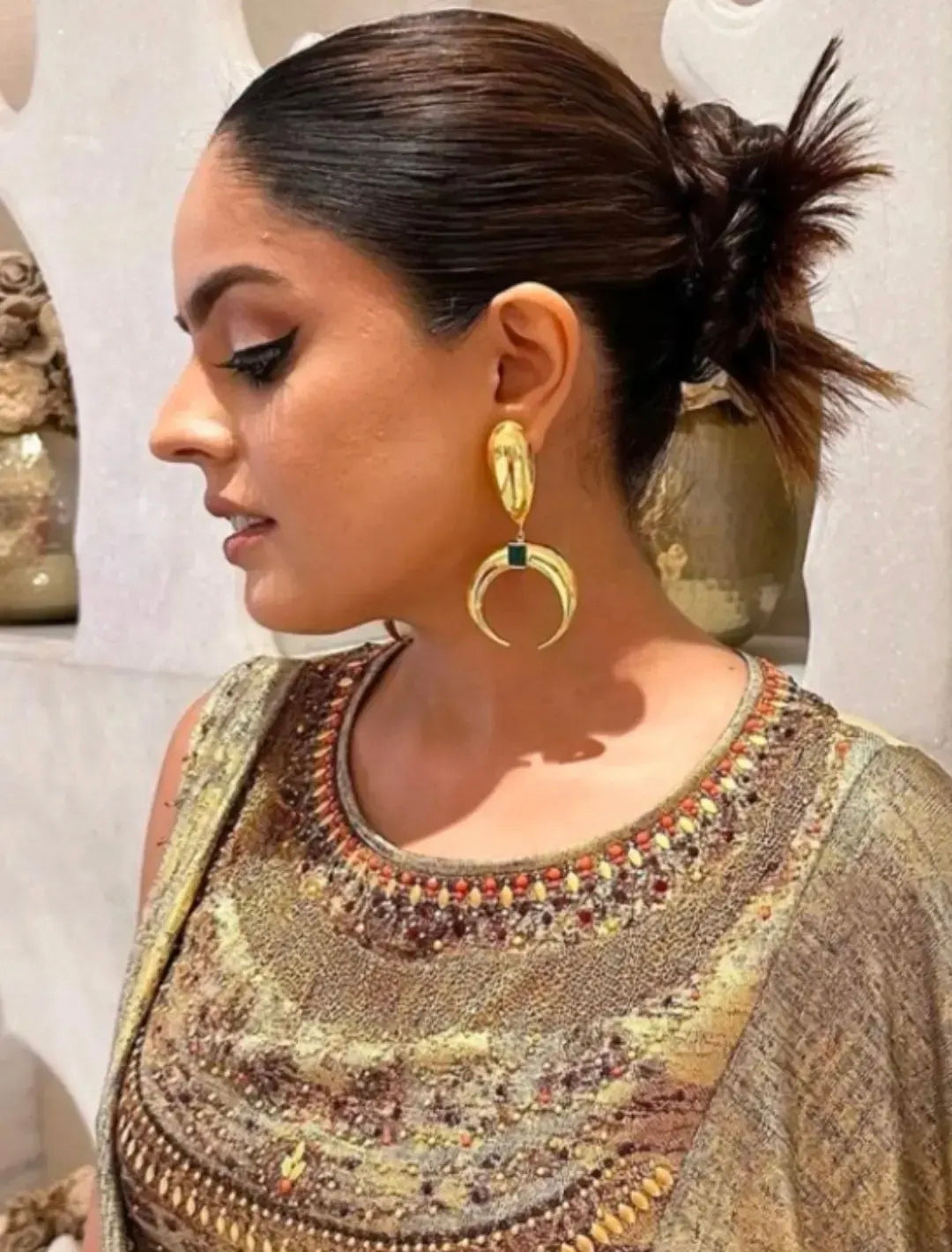 Copa Drop Earrings (Emerald)