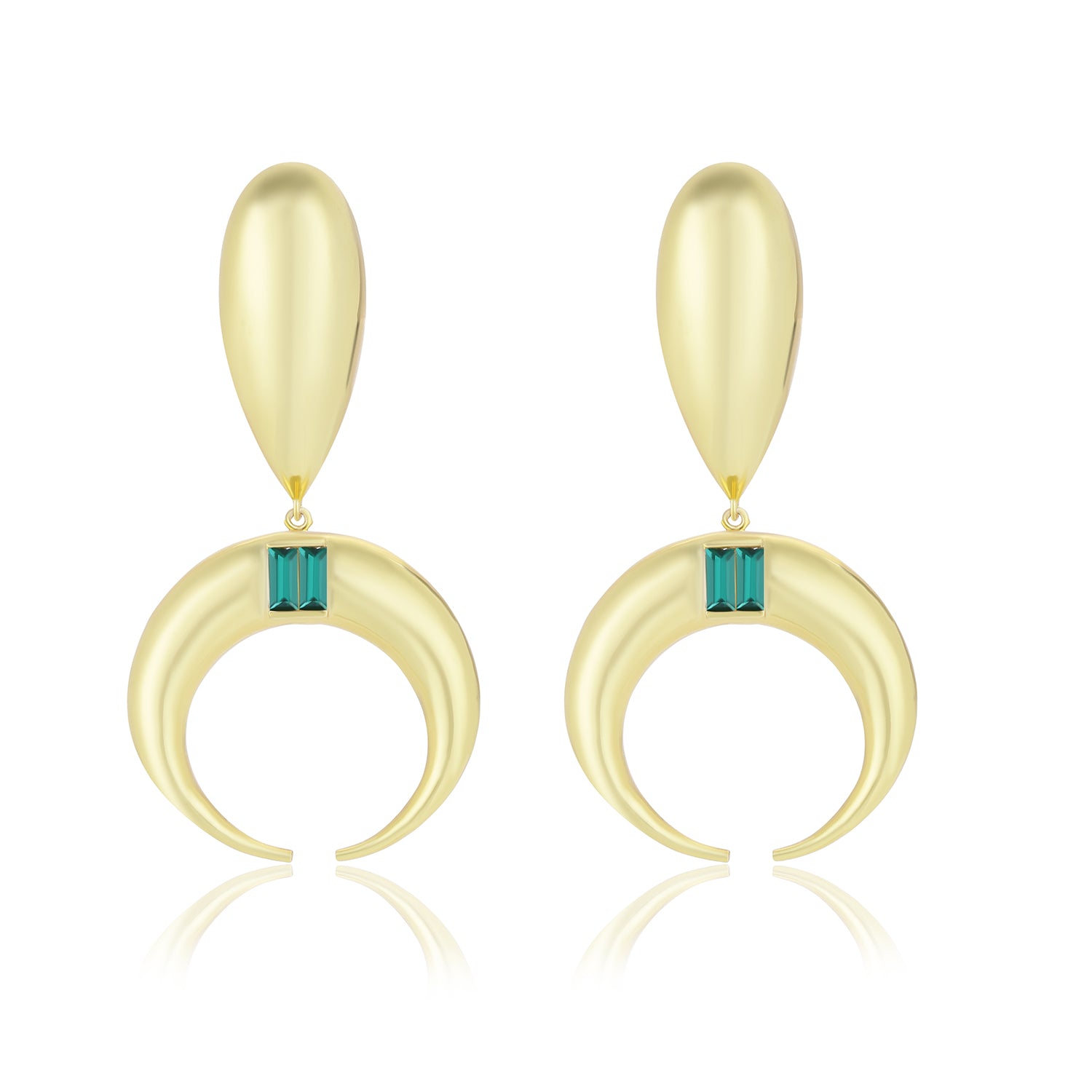 Copa Drop Earrings (Emerald)