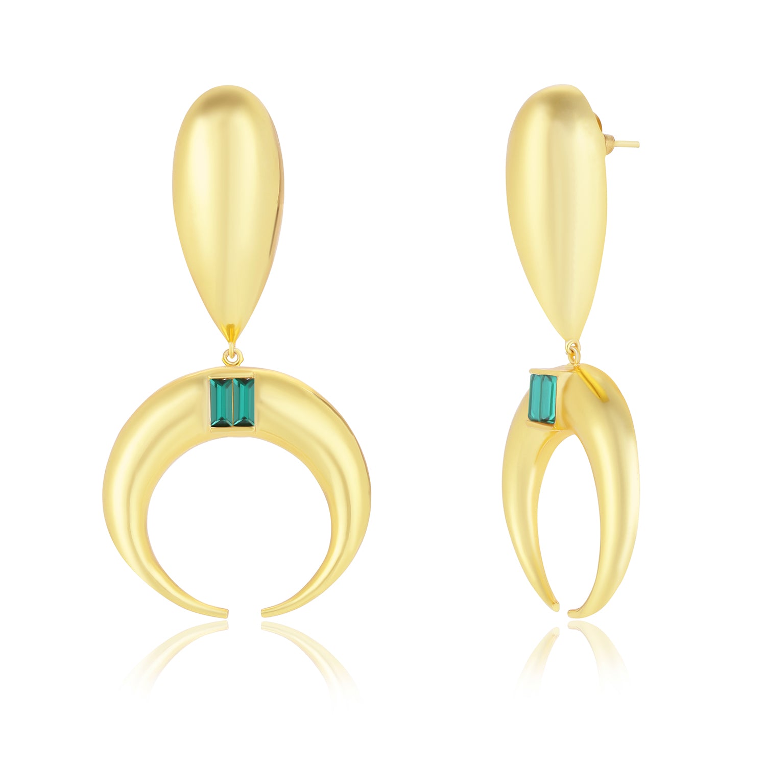 Copa Drop Earrings (Emerald)