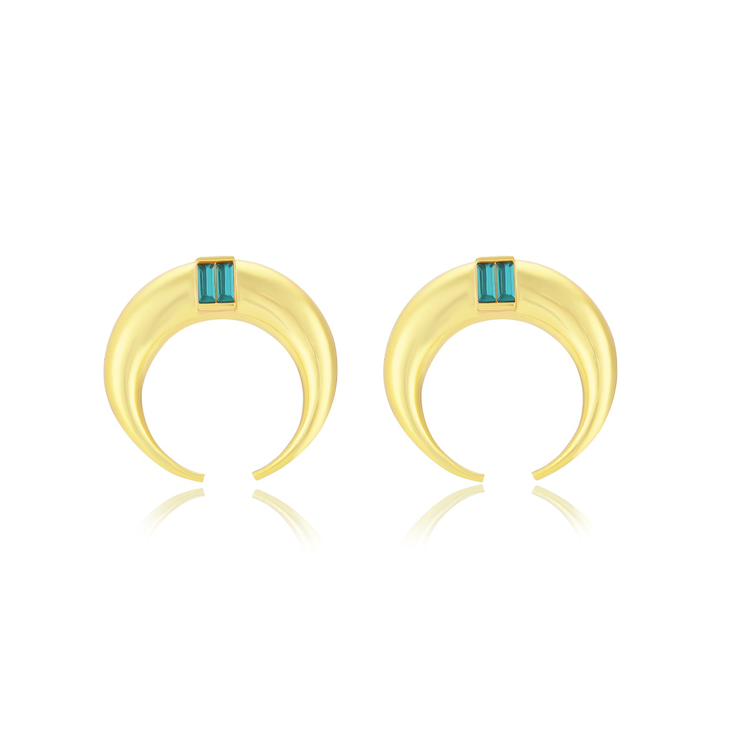 Copa Moon earrings (Emerald)