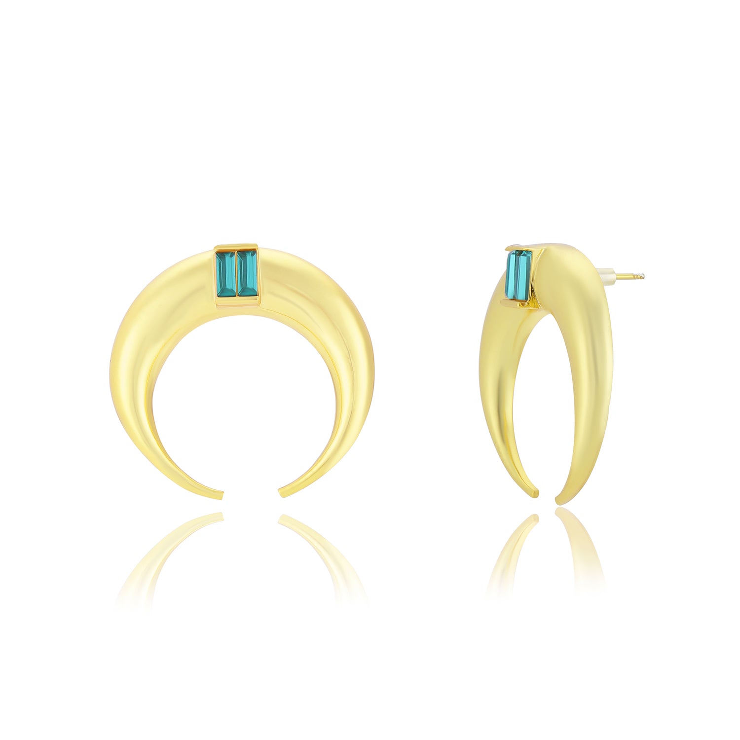 Copa Moon earrings (Emerald)