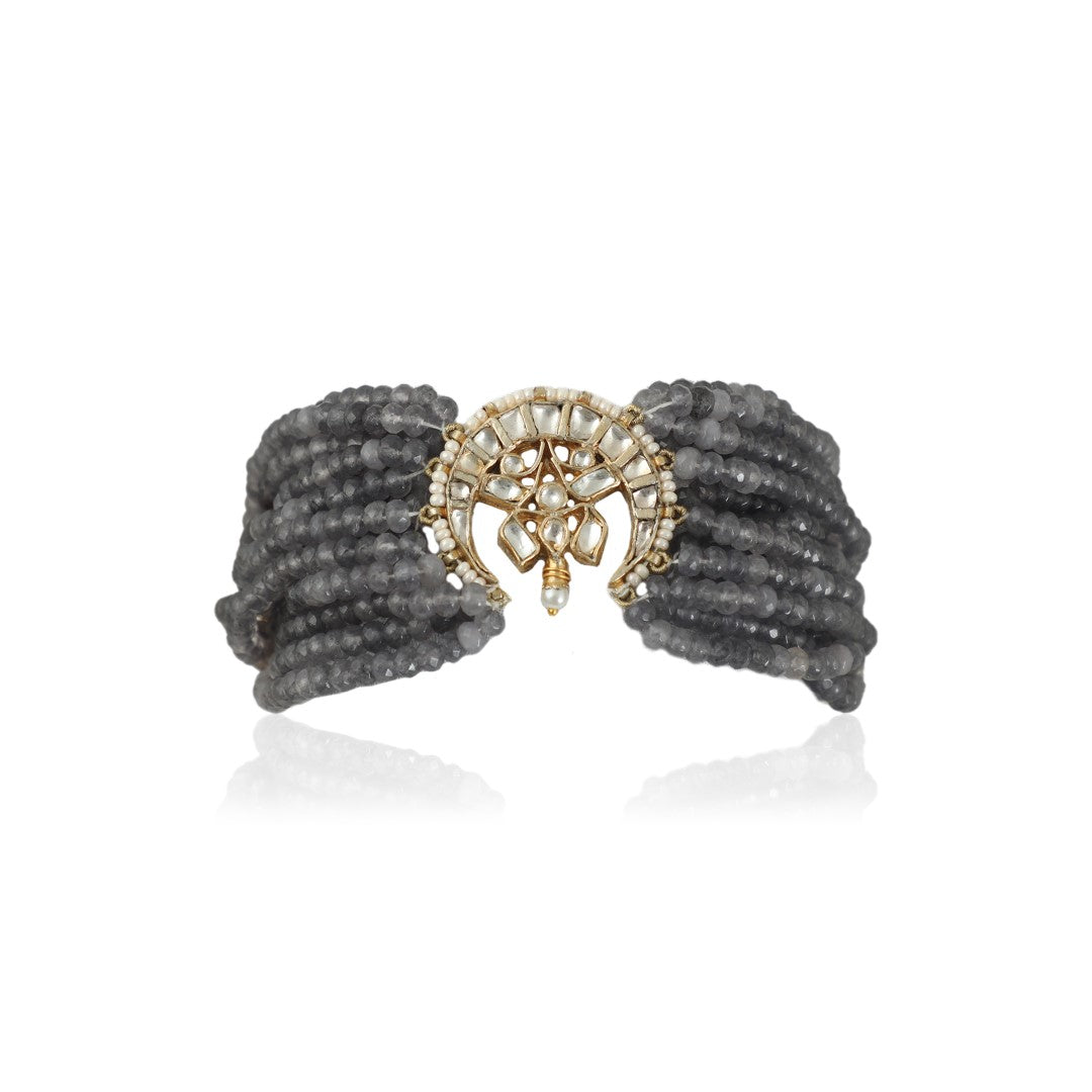 Gold Plated Grey Bracelet