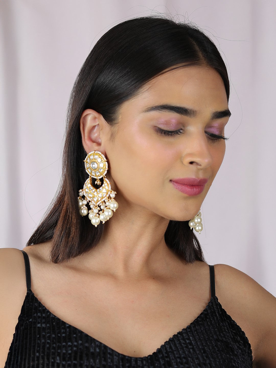 Blue premium quality gold plated choker set