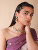 Delicate white pearl choker set