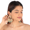 Gold plated sea green chandbaali