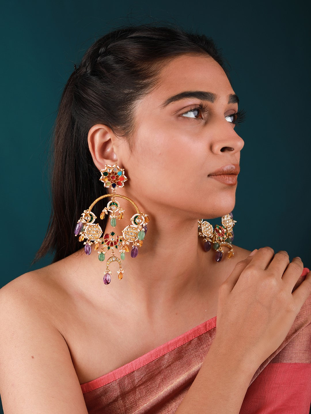 Boho chic style multicolour fushion earings