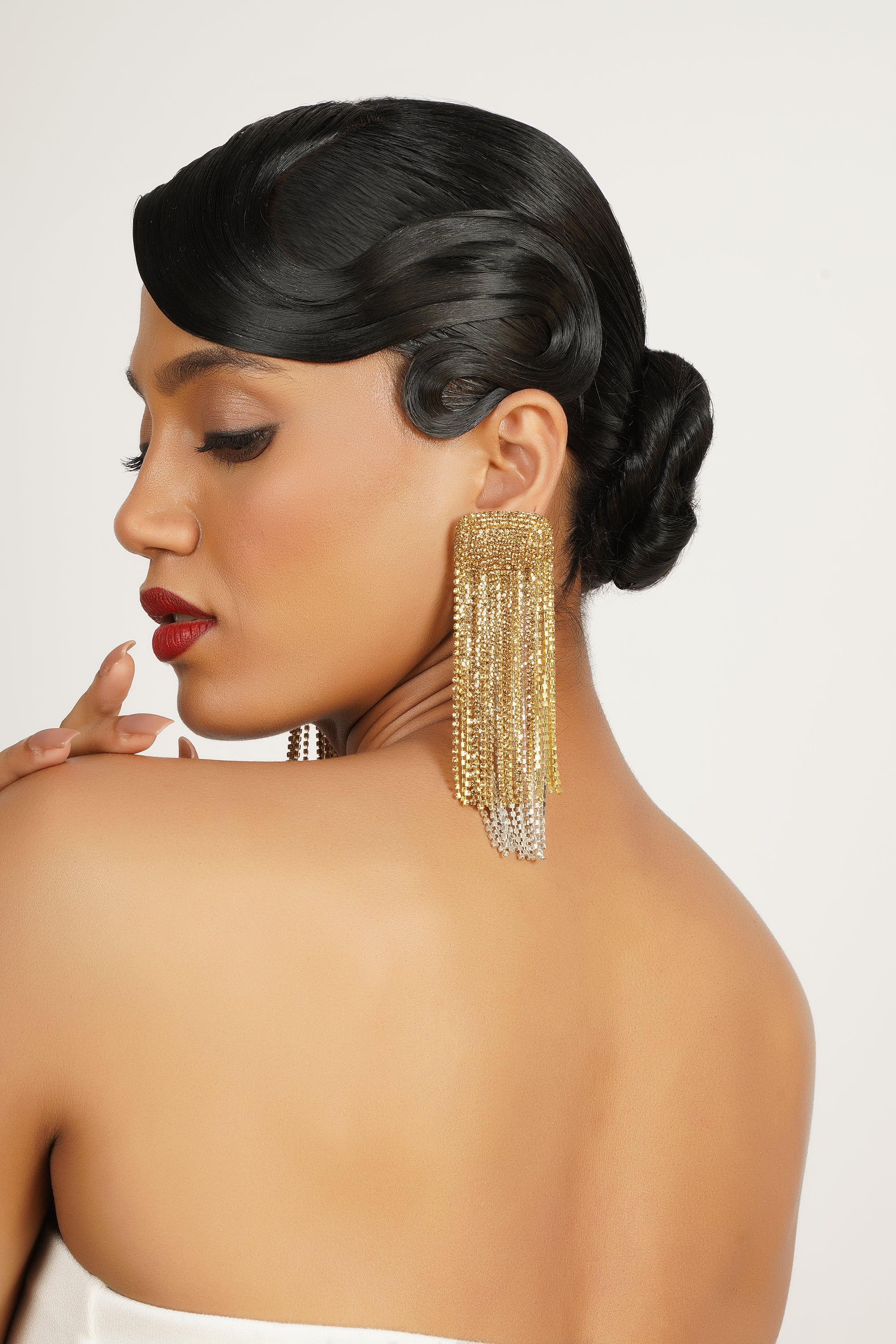 Crystal Long Chain Dangler 2