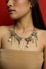 Forest flower silver neckpiece