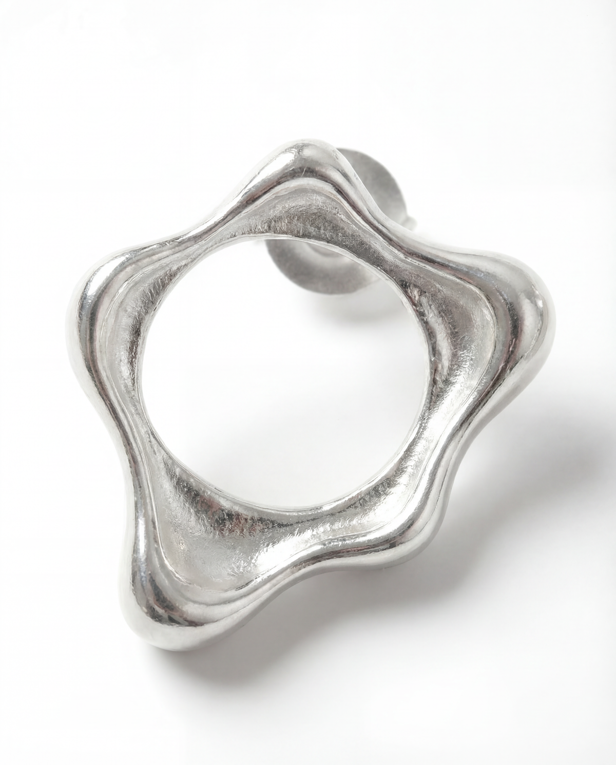 Fluid mini earrings (silver)