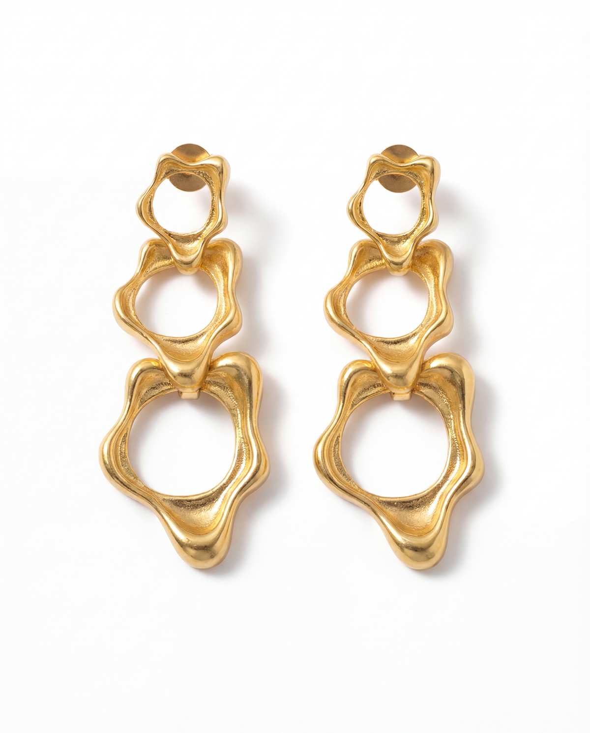 Fluid trio earring