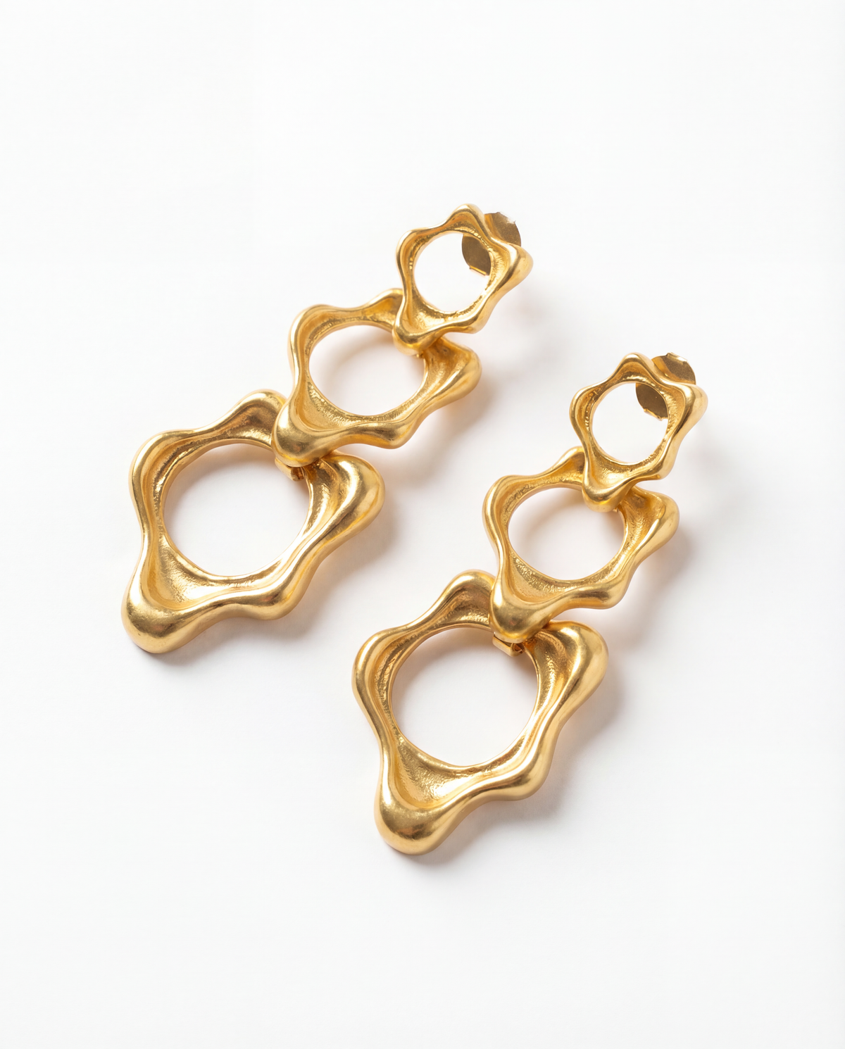 Fluid trio earring