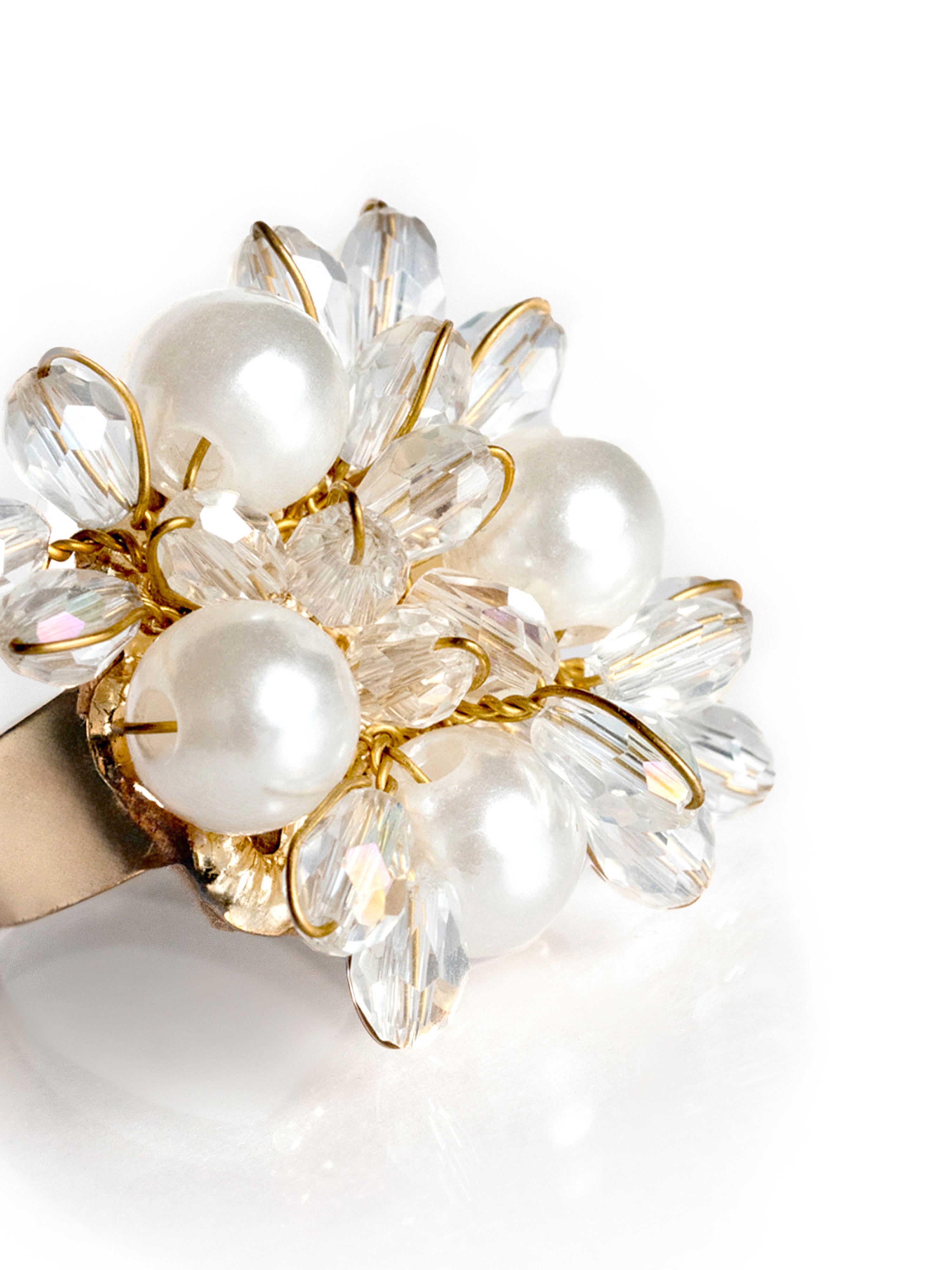 Peachy pearl ring