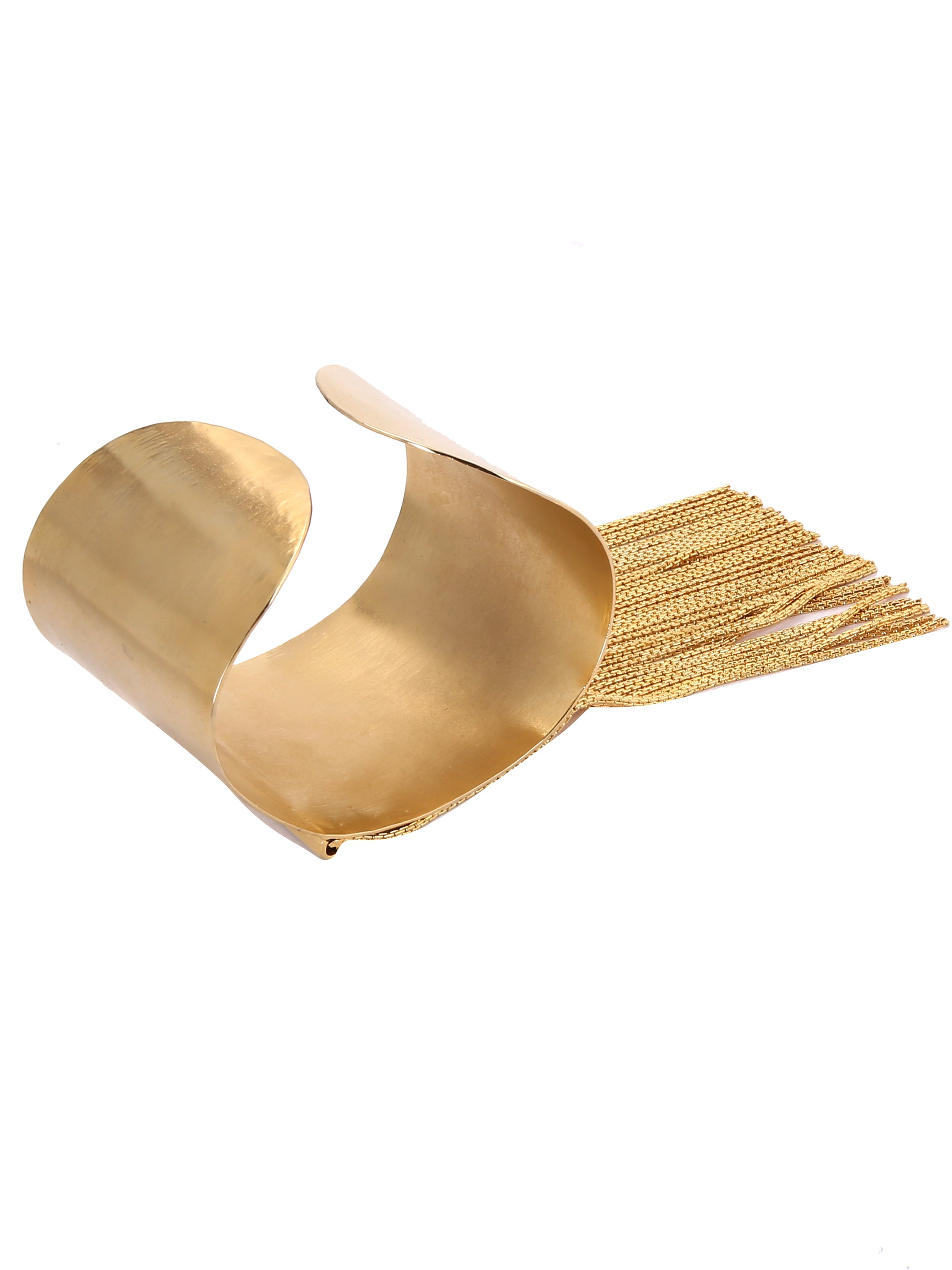 Dangler gold cuff