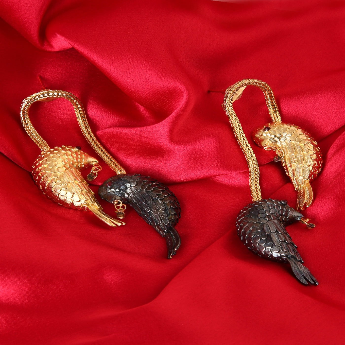 Opposites attract earrings