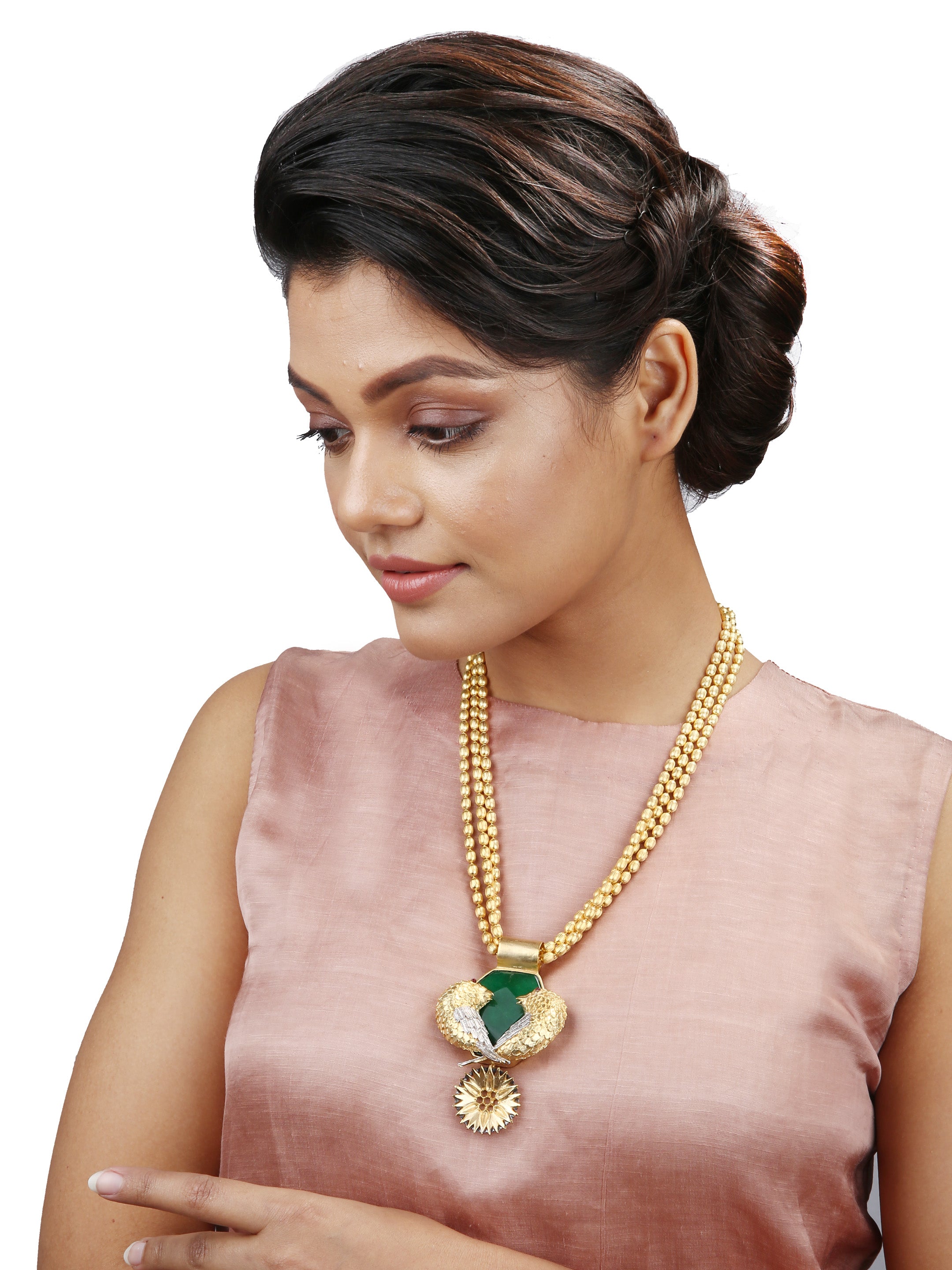 Engraved musings necklace