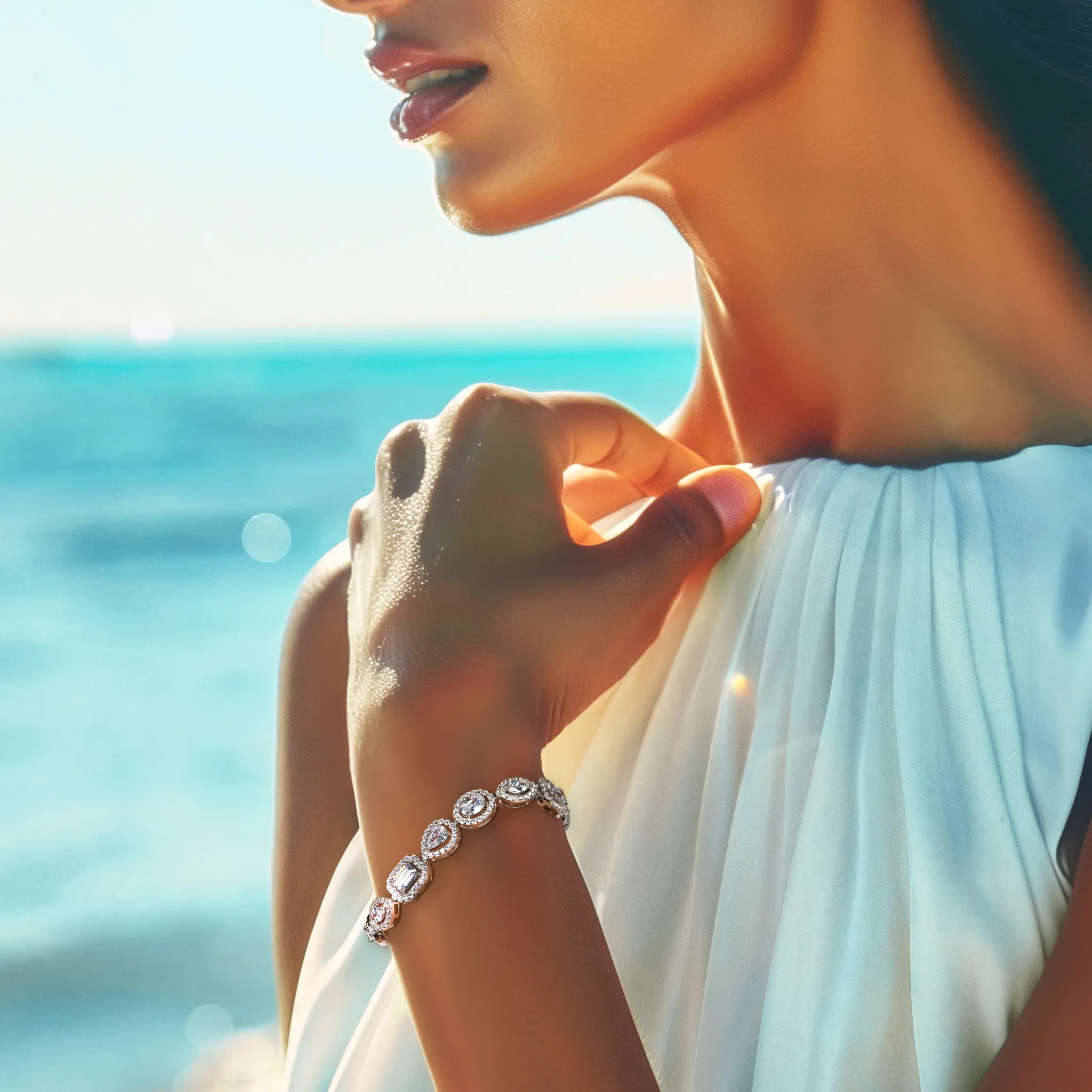 Radiant Ripple Silver Bracelet