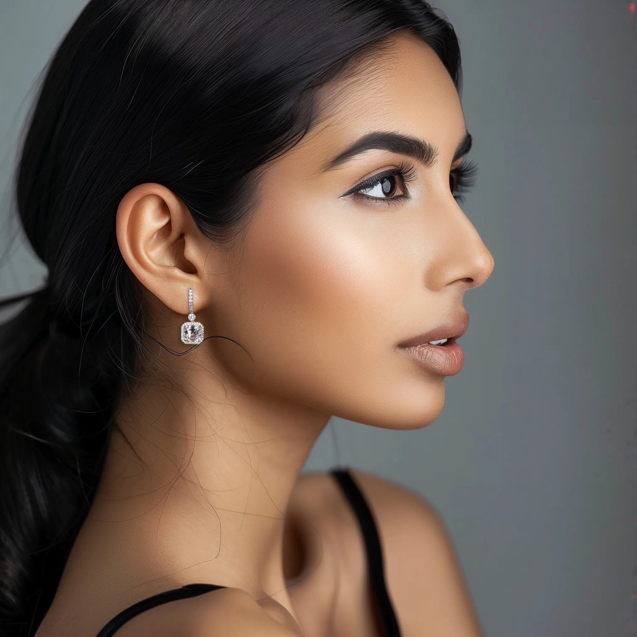 Dazzling Drop 92 5 Silver Earrings