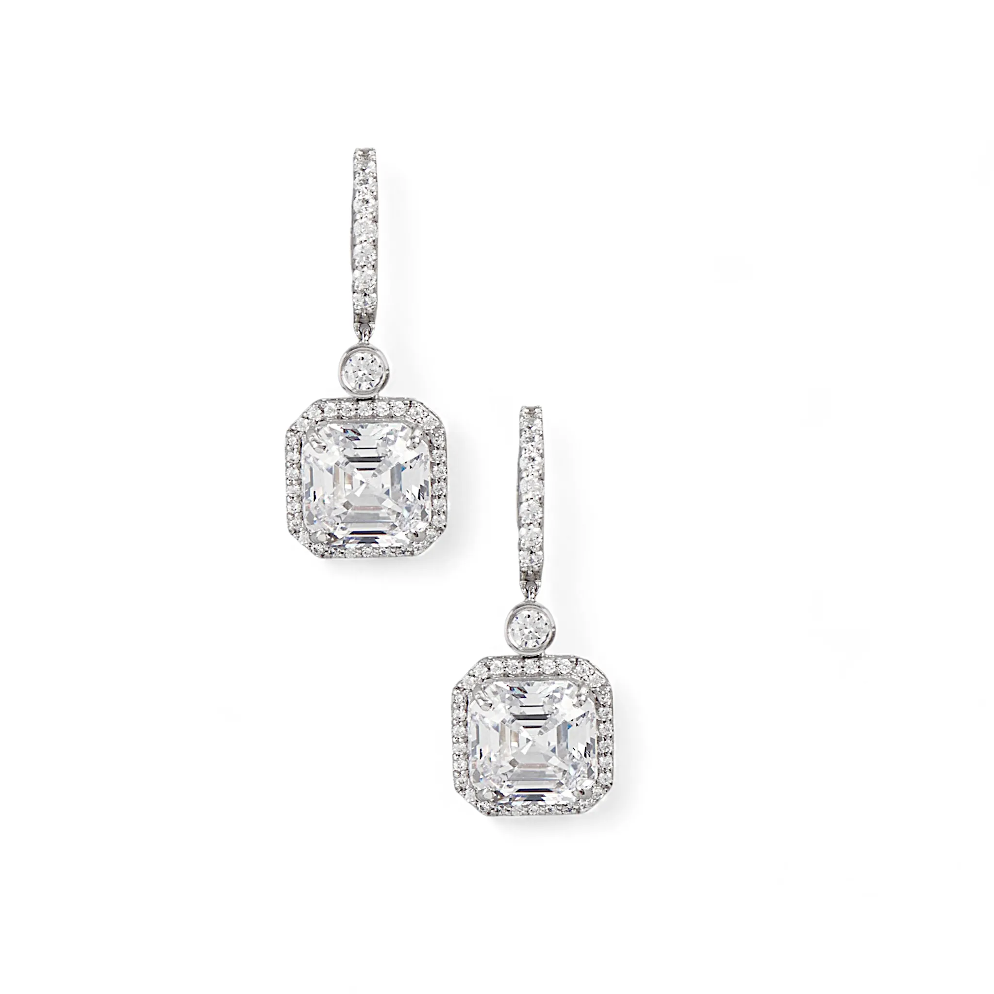 Dazzling Drop 92 5 Silver Earrings