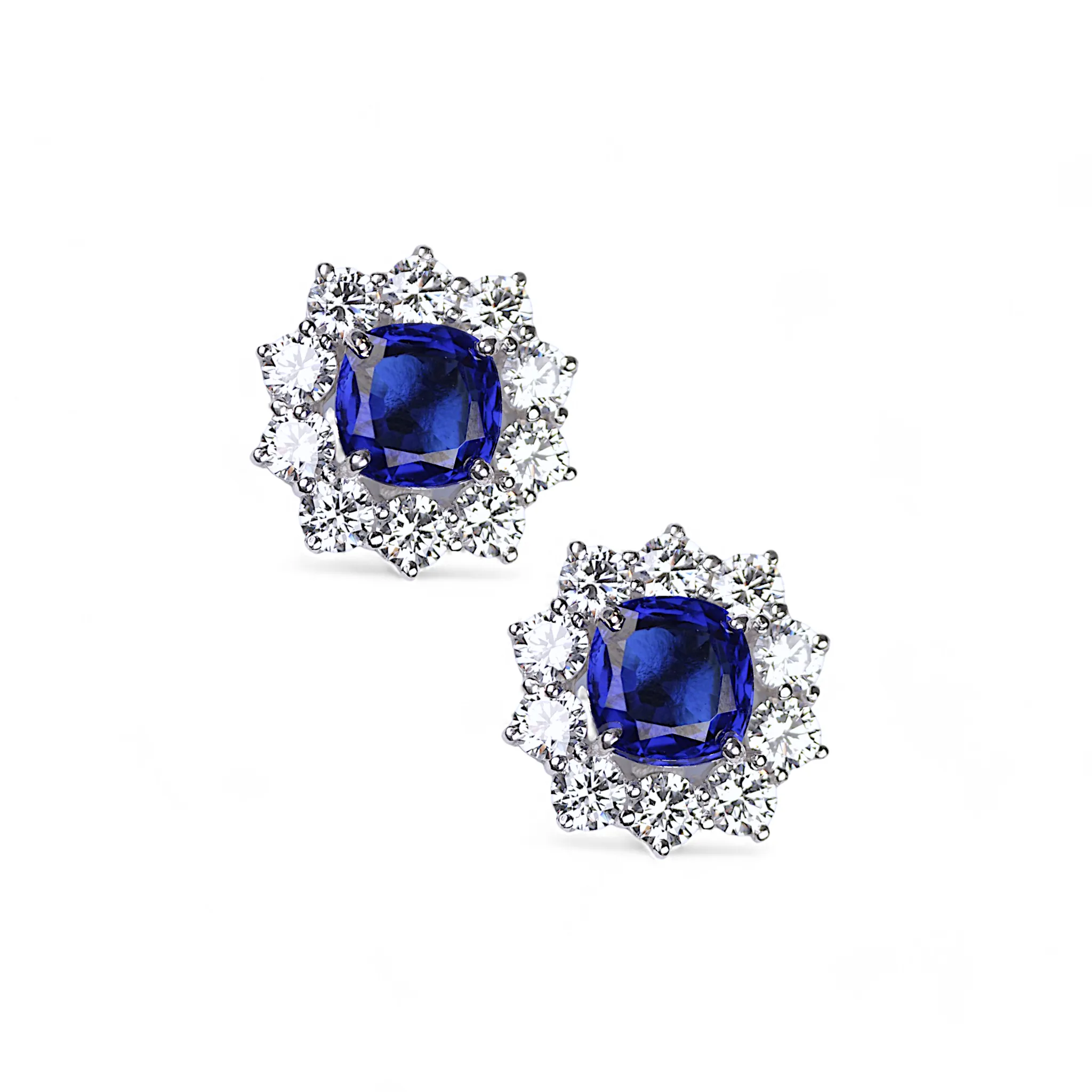 Cosmic Bloom Saphire Silver Studs