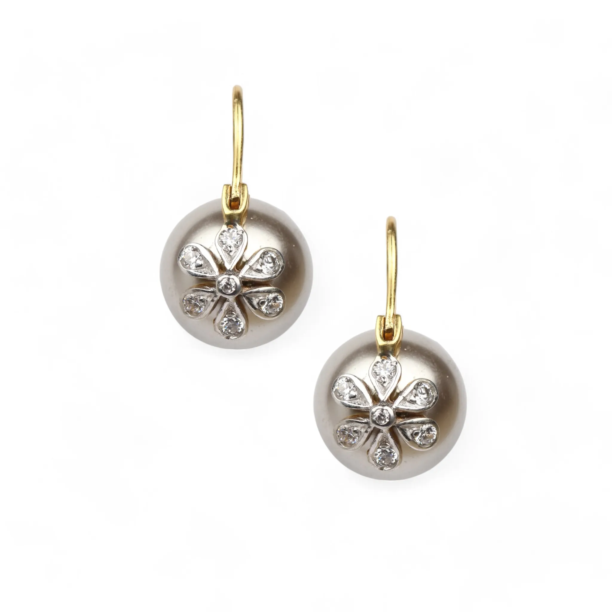 Pearl Blossom Silve Earrings