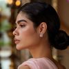 Pink Rhapsody Silver Studs