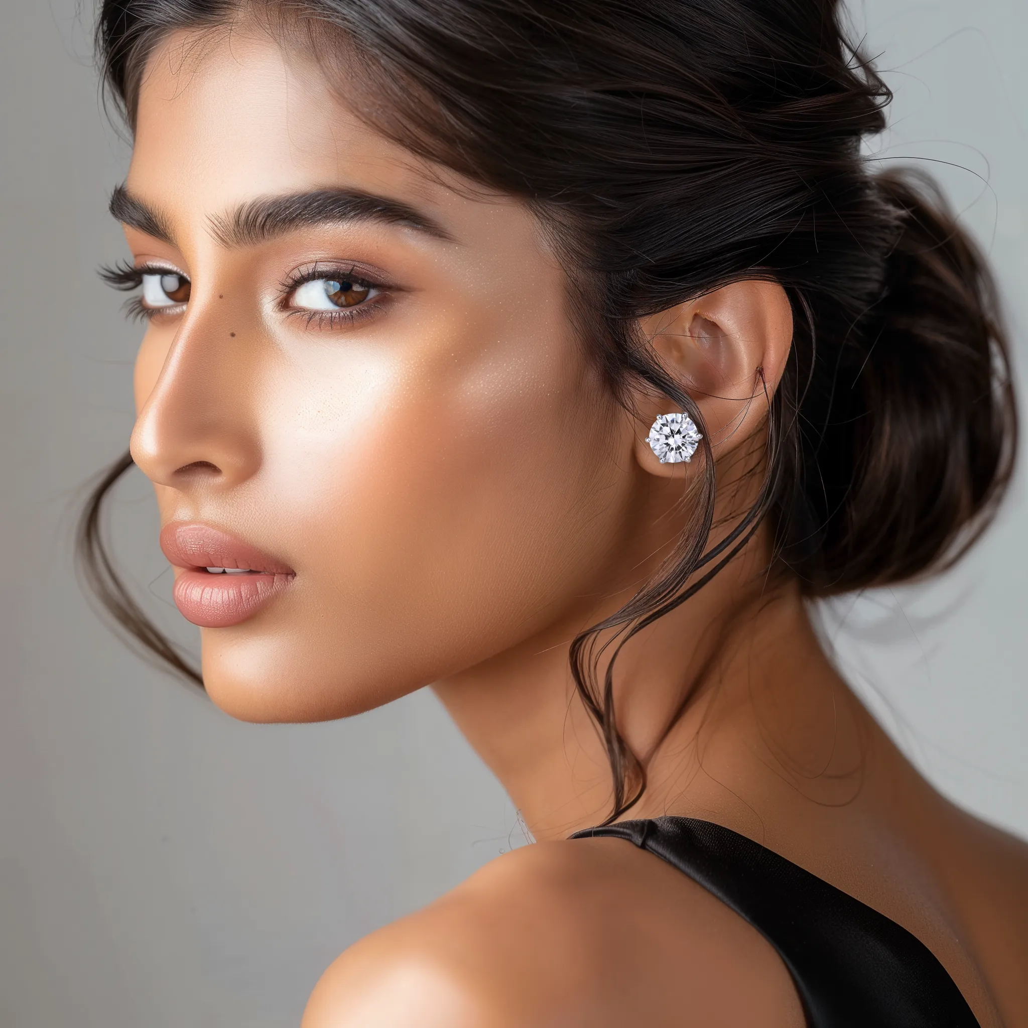 Timeless Elegance Silver Studs 13 Mm
