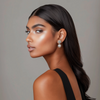 Pearl Blossom Silver Earrings