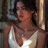 Heart Halo Harmony Silver Necklace