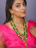 Gold Finish Kundan Polki Necklace Set