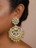 Gold Finish Kundan Polki Chand Bali 2