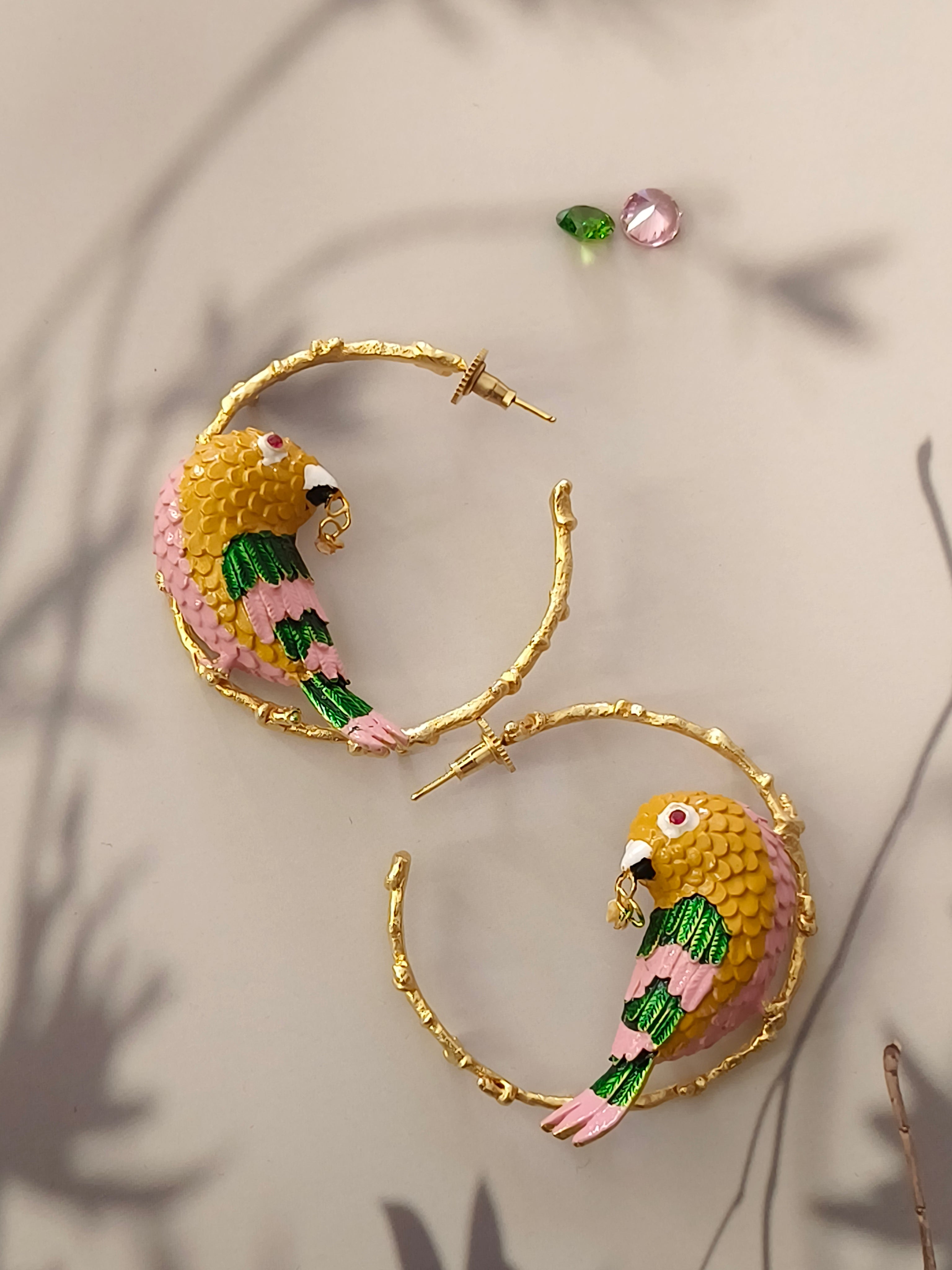 The quiescent bird earrings